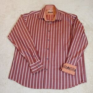 Visconti‎ Uoma 2 Ply Mercerized Cotton Long Sleeve Flip Cuff Men's XL